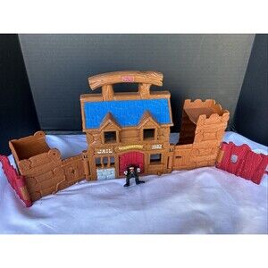 Fisher Price 1999 Western Little People Headquarters Jail Stable One Figure